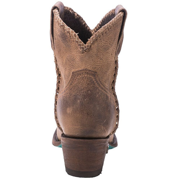 Plain Jane Shortie in Distressed Brown from Lane Boot Co. Style #LB0359A - Boot Lovers
