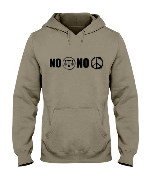 No Justice No Peace Graphic Hoodie Sweatshirt